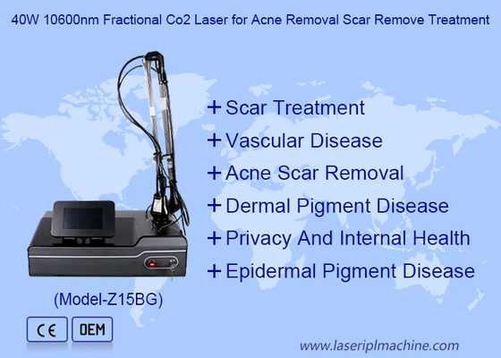 40W 10600nm Fractionele CO2-laser voor acne verwijdering litteken verwijderen behandeling