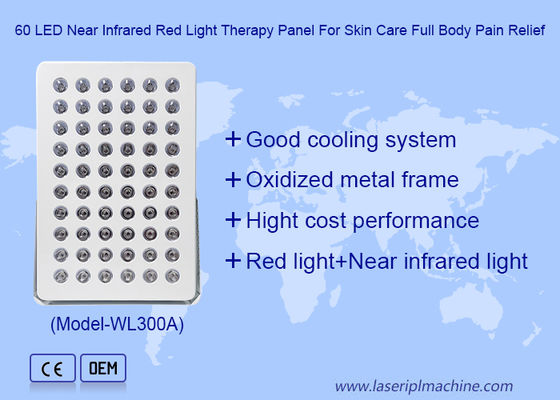 630nm 660nm 810nm 830nm 850nm Rode nabij-infrarood 300w LED lichttherapie paneel