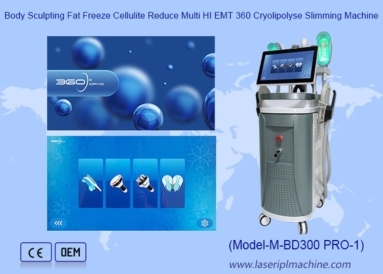 360 Cryo Plus 40K RF Vacuum EMS Gewichtsverlies Huid Strenger 360 Cryolipolysis En Emslim