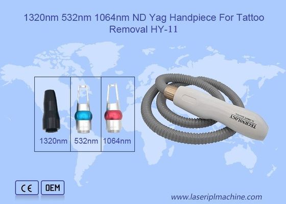 Handbediende tattoo-verwijdering 1320nm 532nm 1064nm Nd Yag Laser Handpiece