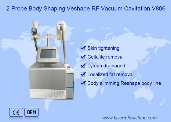 Draagbare 2in1 80Kpa cavitatie 2 sondes Body Slimming Vela Machine