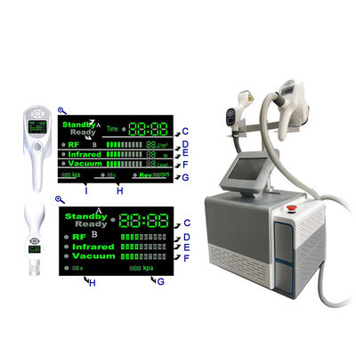 Draagbare 2in1 80Kpa cavitatie 2 sondes Body Slimming Vela Machine
