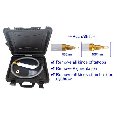 Trolley Case 1064nm 532nm 1320nm Q Switch Nd Yag Laser Tattoo Verwijdering Machine