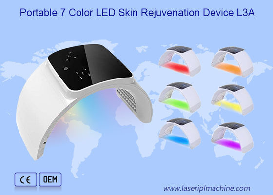 Afneembare 7 kleur ABS 30W Led Foton Therapy Machine voor huidverzorging