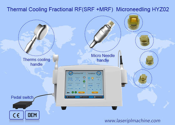 Fractionele Microneedle Draagbare RF Machine Voor Gezichtslifting Rimpelverwijdering