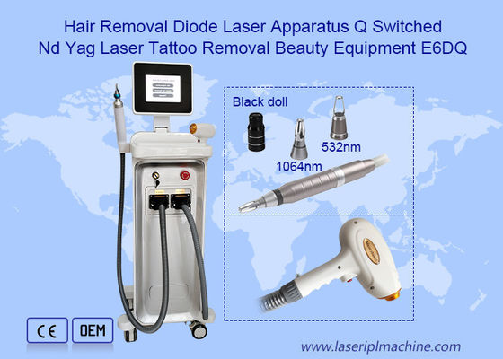 Verticale Nd Yag Laser Machine Haarverwijdering Alle Kleuren Tatoeage Verwijderingsmachine
