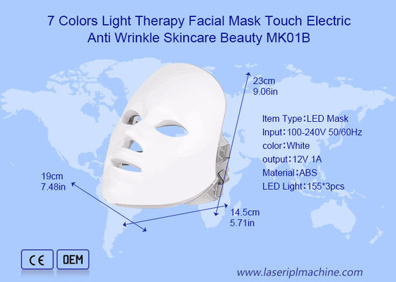 7 kleuren Pdt Led Light Therapy Gezichtsmasker Voor Anti Wrinkel Huidverzorging Schoonheid