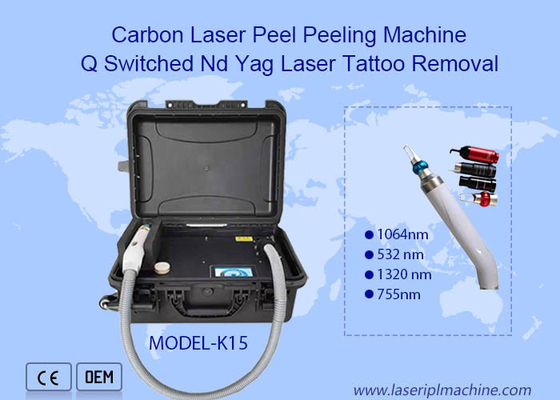532nm 1064nm 1320nm Q Switch Nd Yag Mini Saffier Ruby Laser Tattoo Verwijdering Machine