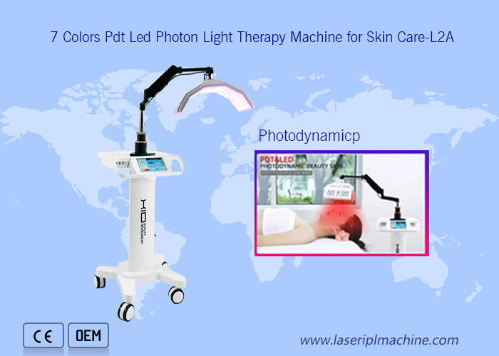 7 Colors Pdt Led Foton Therapy Facial Lifting Beauty Machine voor huidverzorging.