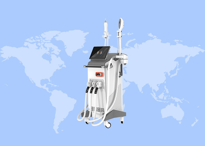 Verticale multifunctionele 808nm ND YAG IPL lasermachine voor ontharing en huidverzorging