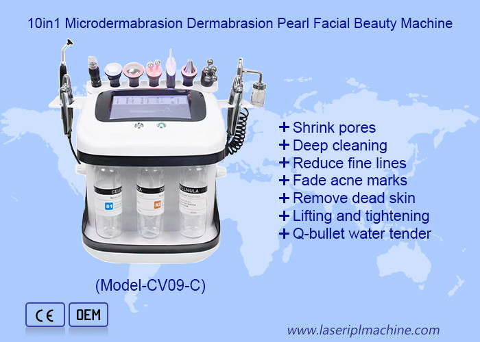 Gezichtsverzorging Aqua Peel RF Oxygen Jet Hydro Microdermabrasion Machine voor diep reiniging