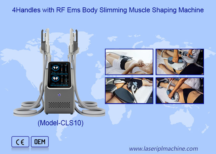 Niet-invasief 4 handgrepen Hi Emt Body Slimming Fat Burner Rf Ems Spier Sculpting Machine