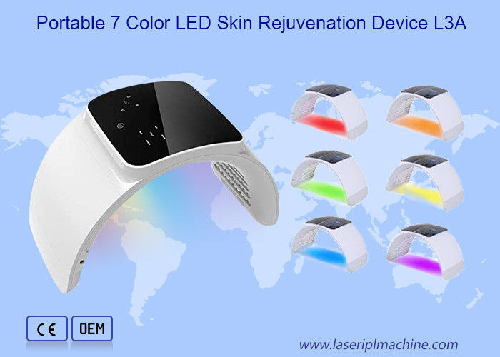 Afneembare 7 kleur ABS 30W Led Foton Therapy Machine voor huidverzorging