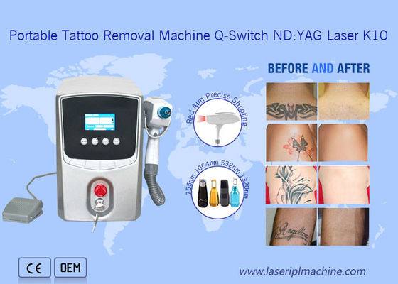 Goede prijs Sgs 1064nm 532nm Laser Tattoo Removal Machine voor het verwijderen van wenkbrauwen online
