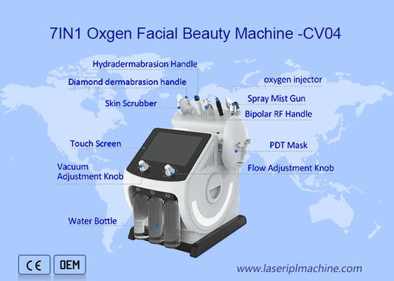 Goede prijs 7 in 1 Zuurstof van Hydrafacial Aqua Peeling Machine Portable Water online