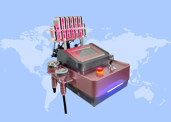 Goede prijs 6in1 Rf Ultrasone Cavitatie Lichaamsslankmachine Huid Strenger Gezichtslift 40k 80k online