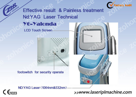 Goede prijs Verticale laser tatoeage verwijdering machine Q schakelaar Nd Yag laser met hoge energie online