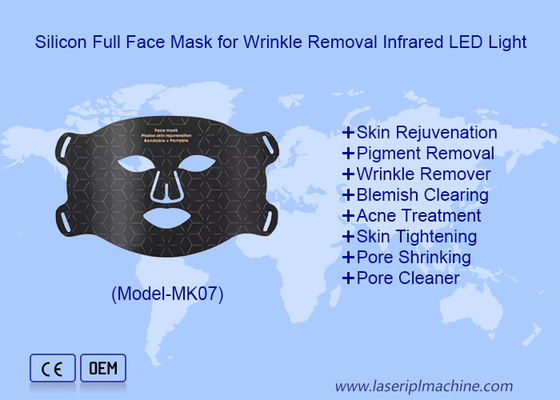 Huisgebruik Led Light Therapy Huidverjonging Strenger Silicone Led Gezichtsmasker
