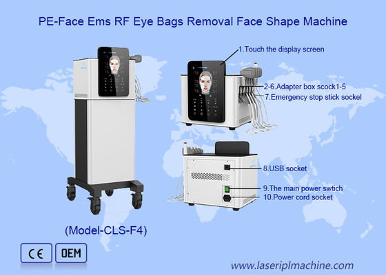 Goede prijs EMS Microcurrent Machine Gezichtslifting Wangen strak maken Huidlift met gezichts- en lichaamsstrakken online