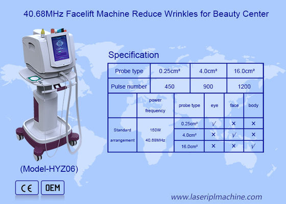 Goede prijs 3in1 40.68MHz Gefocust Thermolift RF Huid Striking Body Firming Machine online