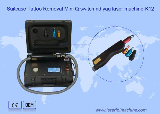 Goede prijs 1320nm 10ns Koffer Q Switch Nd Yag Laser Tattoo Removal Pigment Removal Machine online