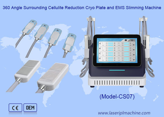 Goede prijs 360-hoek omringende cellulitisvermindering cryo plaat en EMS afslankingsmachine online