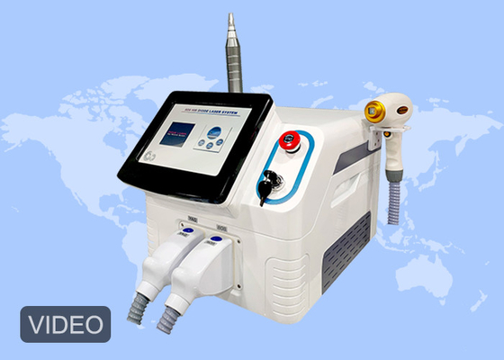 Van de de Tatoegeringsverwijdering 808nm van Nd Yag van de de Diodelaser het Haarverwijdering en Pico Laser 2 in 1