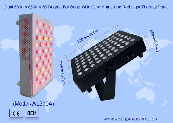 Dual 660nm 850nm 30 graden rood licht therapie paneel voor huidverzorging