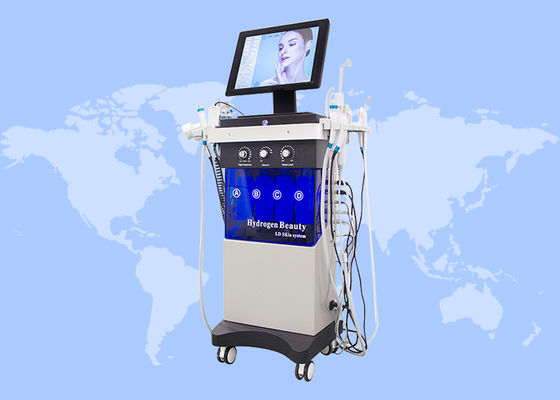 Goede prijs 14 In 1 Ultrasone Scrubber RF Bio Gezichtsreiniging Hydrodermabrasie Machine online