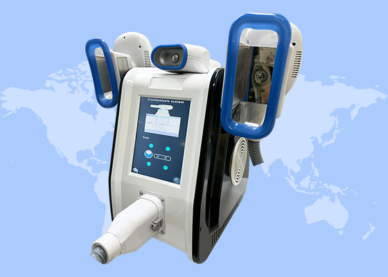 Dual Handle Kin And Body Shaping Cooling Pads Cryolipolysis Machine