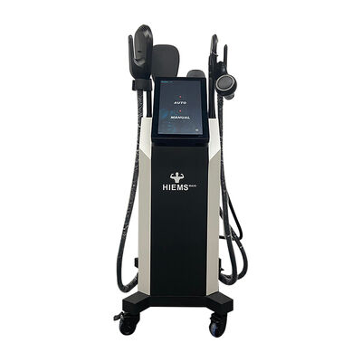Goede prijs HIEMT 5Handle Magnetische PEF RF Gezichtsmachine Dual System Body Firming Slimming Machine online
