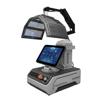 Goede prijs 540pcs Rood Blauw Geel Groen 850nm Bij-infrarood Gezicht Scalp Behandeling PDT LED Licht Therapie Machine online