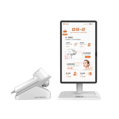 Goede prijs 15.6 Inches Touchscreen 2 Probes 5 Languages Scalp and Face Skin Analysis machine online
