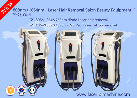 808nm Diode Laser Hair Removal Machine Q Switch Nd Yag Laser Tatoeage verwijdering