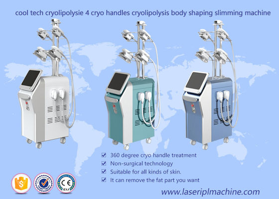 Goede prijs Lichaam dat de Vacuümmachine van Cryolipolysis, Machine van het de Vorstvermageringsdieet van 4 Handvattencryolipolysis de Vette vormt online