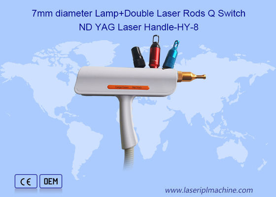 Goede prijs 7mm de Laser Handpiece van Rod Handheld Tattoo Removal Nd Yag van de Diameterlaser online